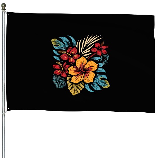 Hibiscus House Flags
