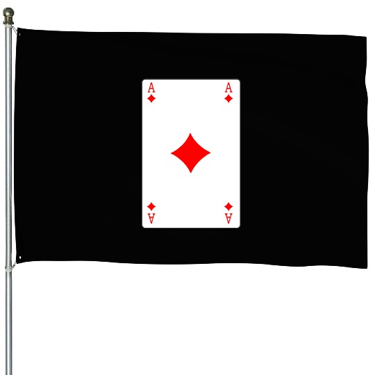 Diamonds Playing card ace House Flags
