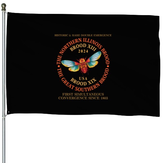 Cicada 2024 Event Brood XIX & XIII Emergence House Flags