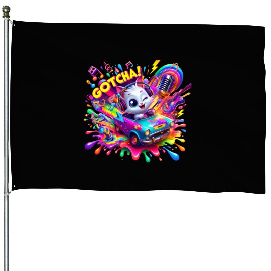Galactic Vibes: Plosion of Splashes - GoTcha! House Flags