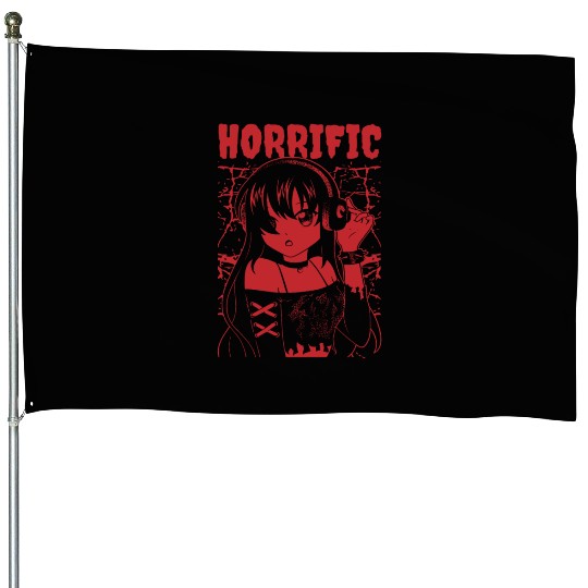 Anime Ramen Cat Retro Japanese House Flags
