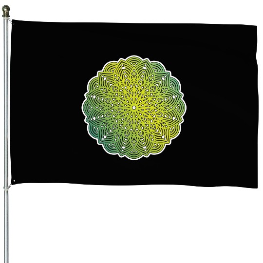 Mandala Art House Flags