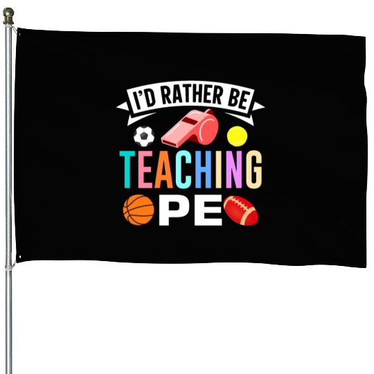 Inspiring Physical Education Teacher Design for PE House Flags