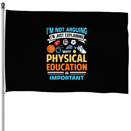 Inspiring Physical Education Teacher Design for PE House Flags