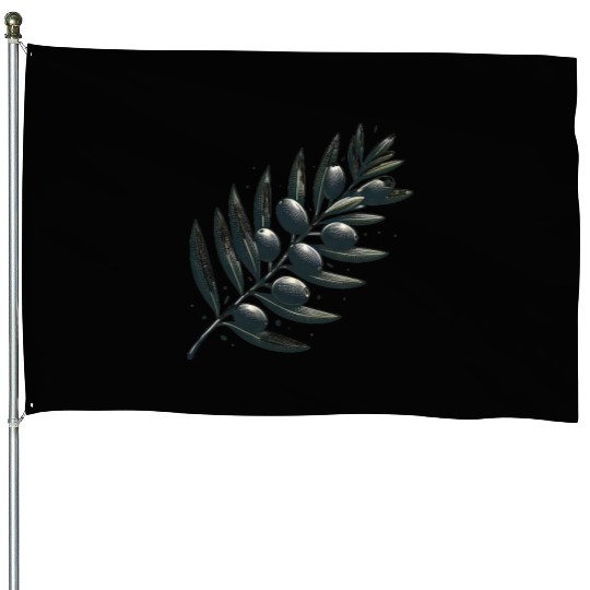 An olive Branch House Flags