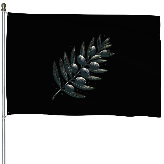 An olive Branch House Flags