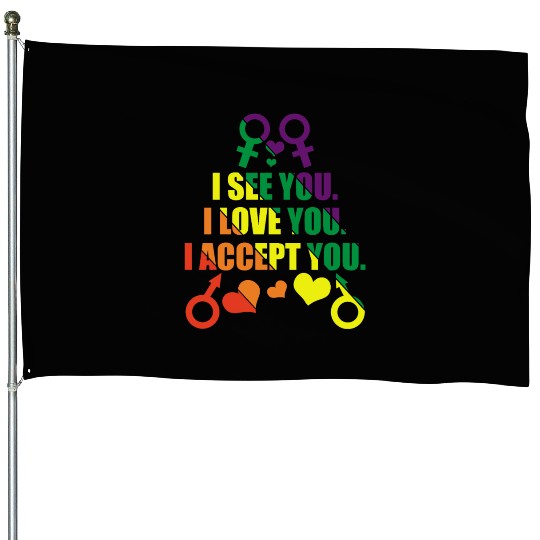 Pride month LGBTQ House Flags