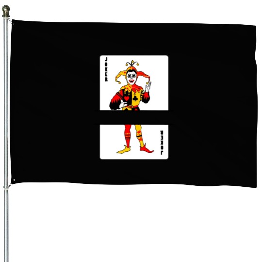 Playing card Joker banner House Flags