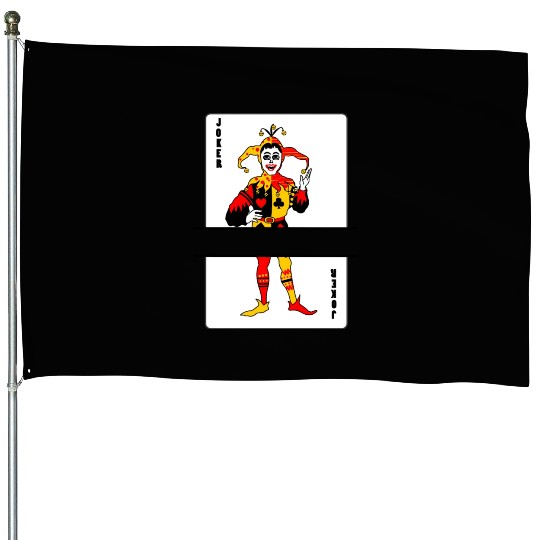 Playing card Joker banner House Flags