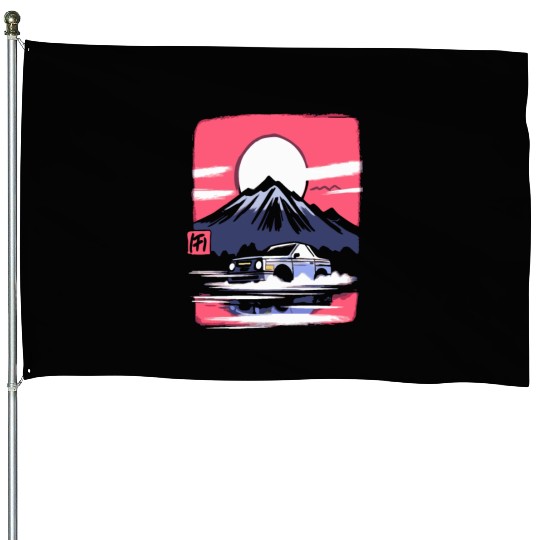 Japan Red Sun Mountain Racer House Flags