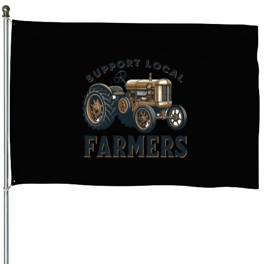 Farmers Market Farmer Agriculture Farming Food House Flags