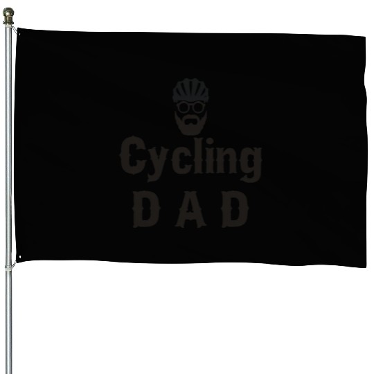 Cycling Dad Bicycle House Flags
