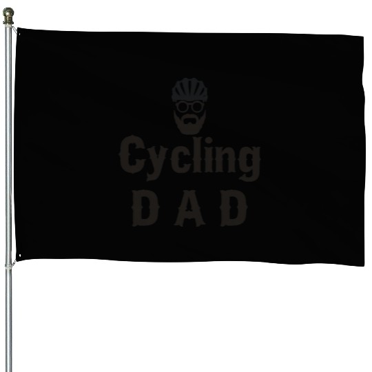 Cycling Dad Bicycle House Flags