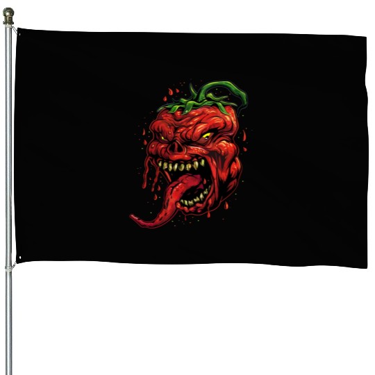 BBQ Hot Chili Carolina Reaper Hot Sauce Gift idea House Flags