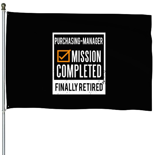 Retirement - Retired Purchasing-Manager House Flags