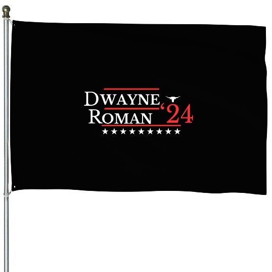 FUNNY 2024 ELECTION Dwayne Roman, Wrestling Fan House Flags