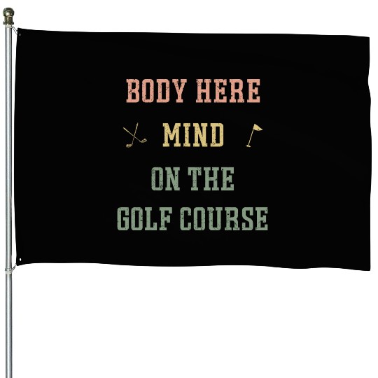 Fathers Day Gift Boyfriend Husband Golf House Flags