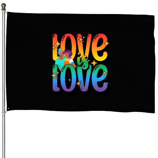 Love is Love, LGBT House Flags, Pride House Flags, Lesbian Gay