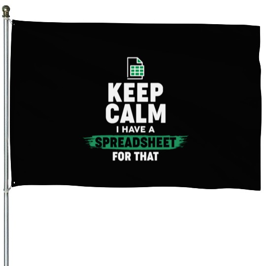 Accountant Funny Excel Spreadsheets Keep Calm House Flags