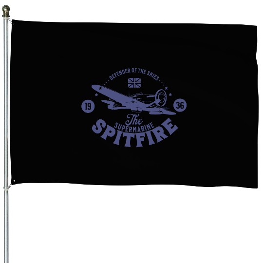 Spitfire - Defender of The Skies | WW2 Plane House Flags