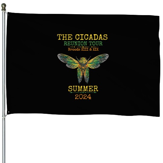 Great-Cicada-2024-Invasion- House Flags