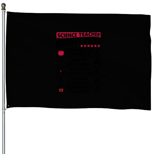 Science Teacher Report Card House Flags