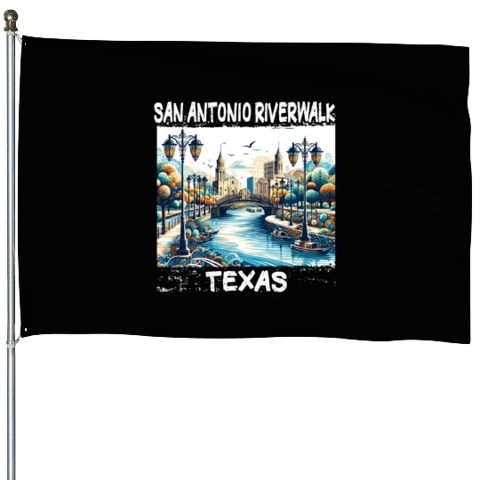 San Antonio Riverwalk House Flags