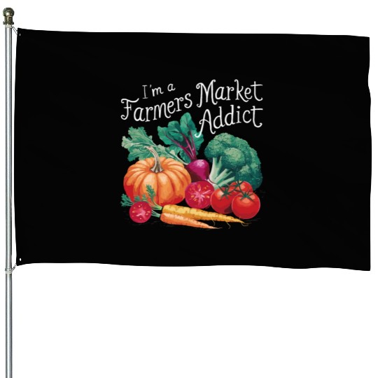 Farmers Market Farmer Agriculture Farming Food House Flags