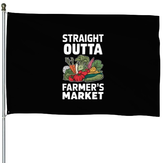 Farmers Market Farmer Agriculture Farming Food House Flags