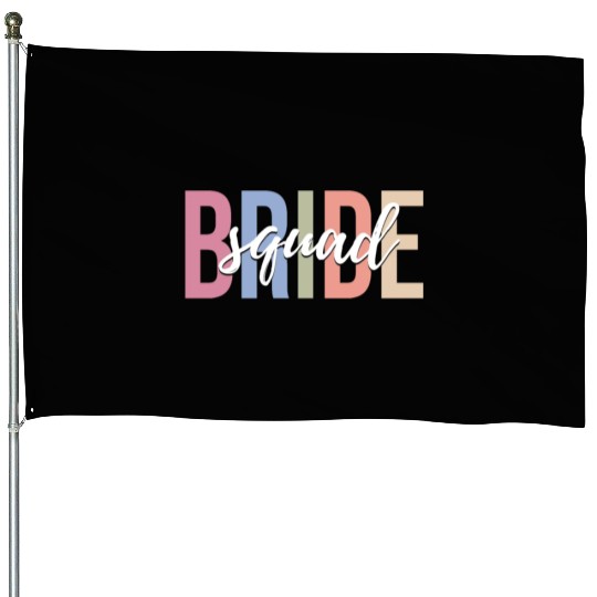 Bridal Party Bridesmaid Bachelorette Party House Flags