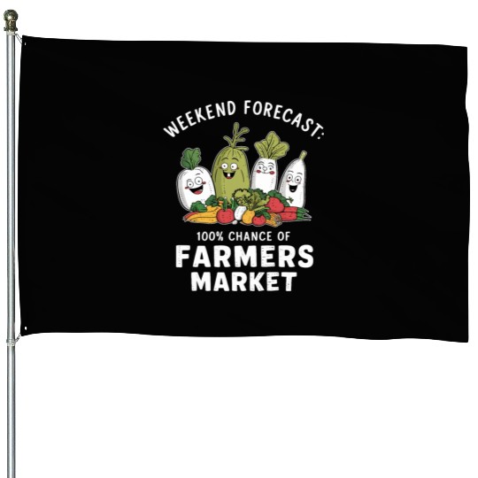 Farmers Market Farmer Agriculture Farming Food House Flags