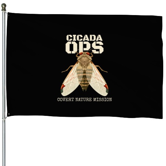Cicada-Entomology-Insect-Nature- House Flags