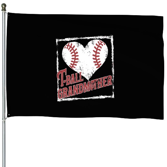Baseball Grandma Grandmother Grandparents Day House Flags