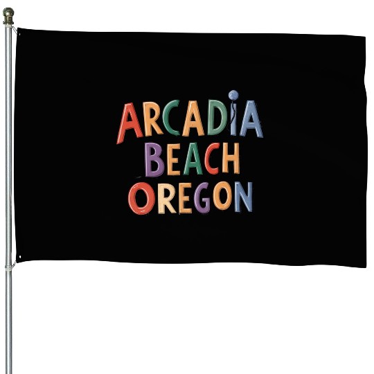 Arcadia Beach Oregon House Flags