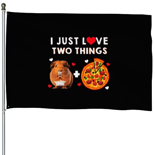 Guinea Pig Pizza Lover Furry Potato Piggy House Flags