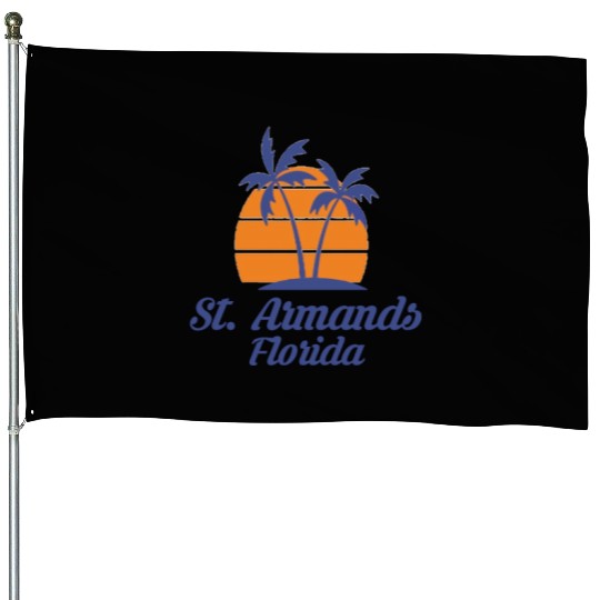 St Armands Circle Key Florida FL Sarasota Beach House Flags