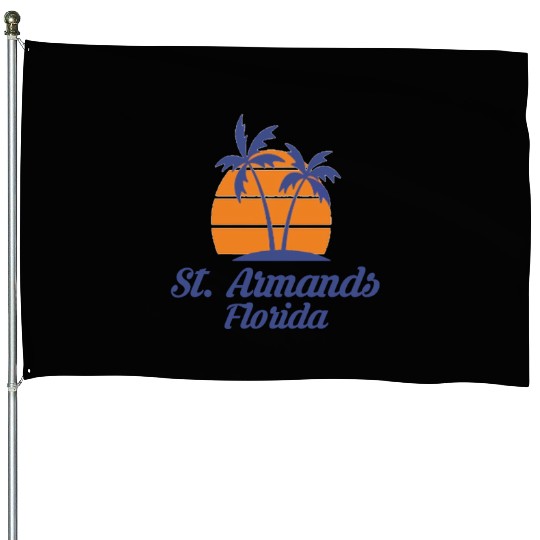 St Armands Circle Key Florida FL Sarasota Beach House Flags