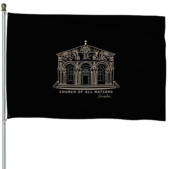 Jerusalem Church Nations Drawing House Flags
