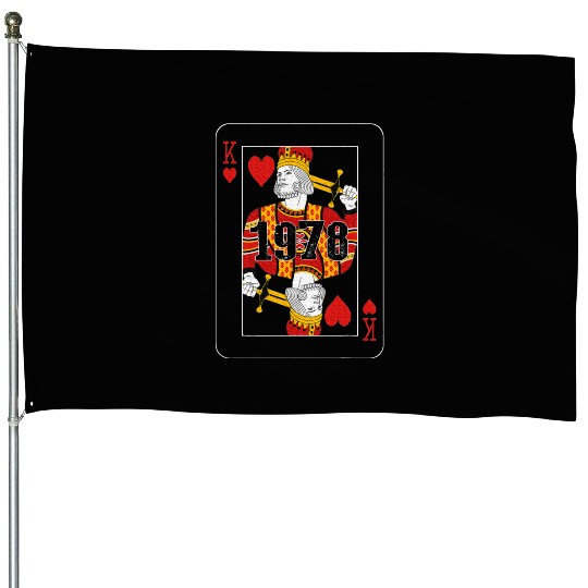 King Cards Poker 1978 Year Old Limited Birthday House Flags