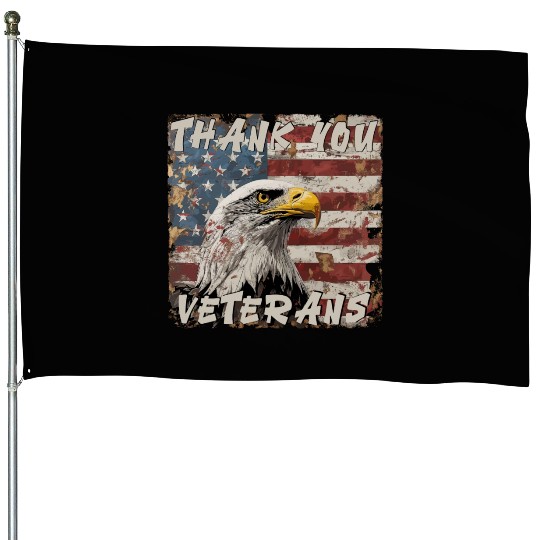 Veterans day 4th of Juli USA US Patriot House Flags