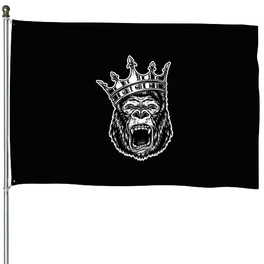 Apes Together Strong Gorilla House Flags