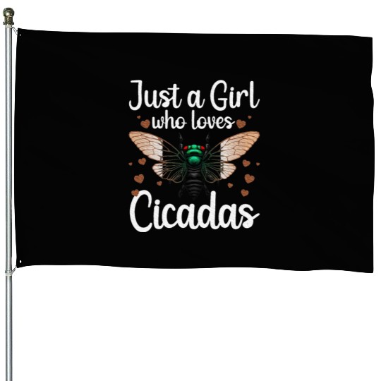Cicadas Art Insect Lover Cicada House Flags
