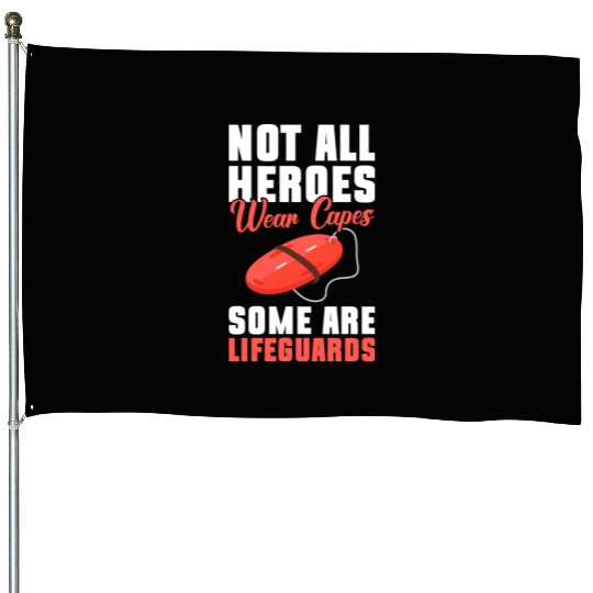 Lifeguard Lifebuoy Water Swimming Instructor House Flags