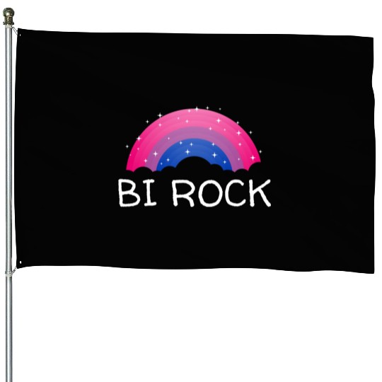Bi Rock Bisexual LGBTQ Bi Pride LGBT Lesbian Gay House Flags