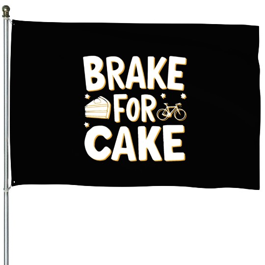 Brake for Cake. Cycling Sweet Brake House Flags