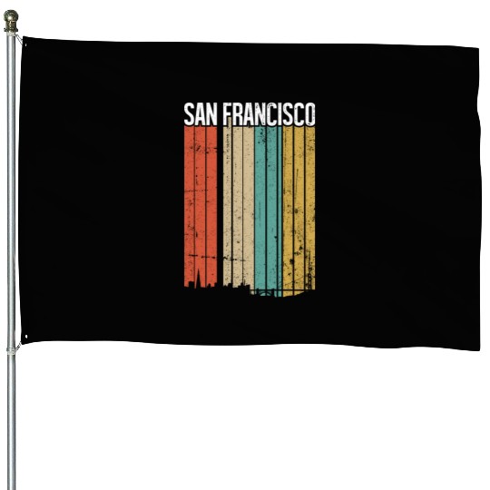 San Francisco Vintage House Flags