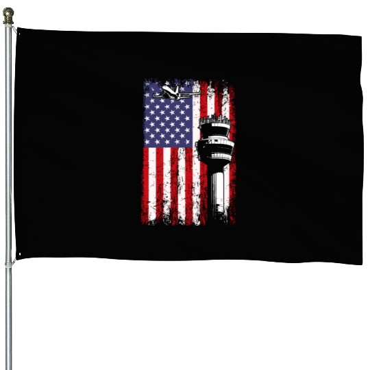 American Flag US, air traffic controller House Flags