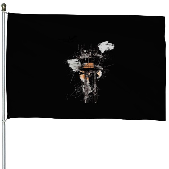 American Flag US, air traffic controller House Flags