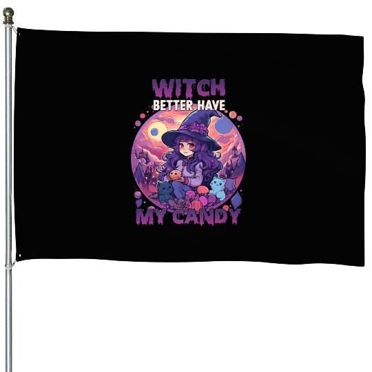 Halloween costume clothing witches Premium House Flags