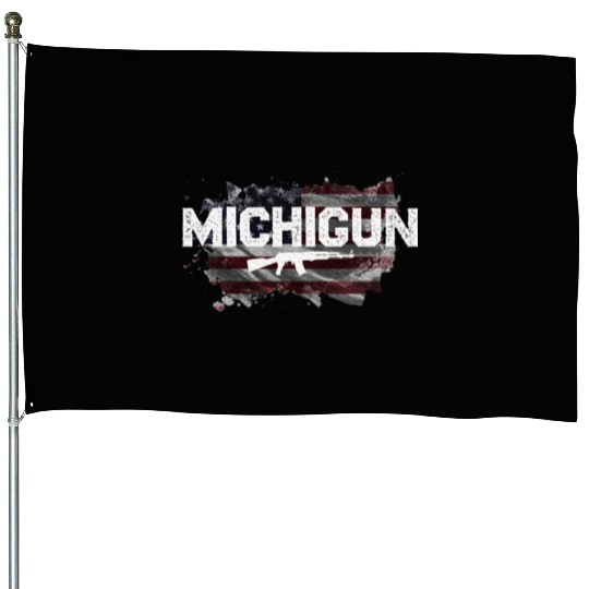 Michigan Gun Lovers House Flags